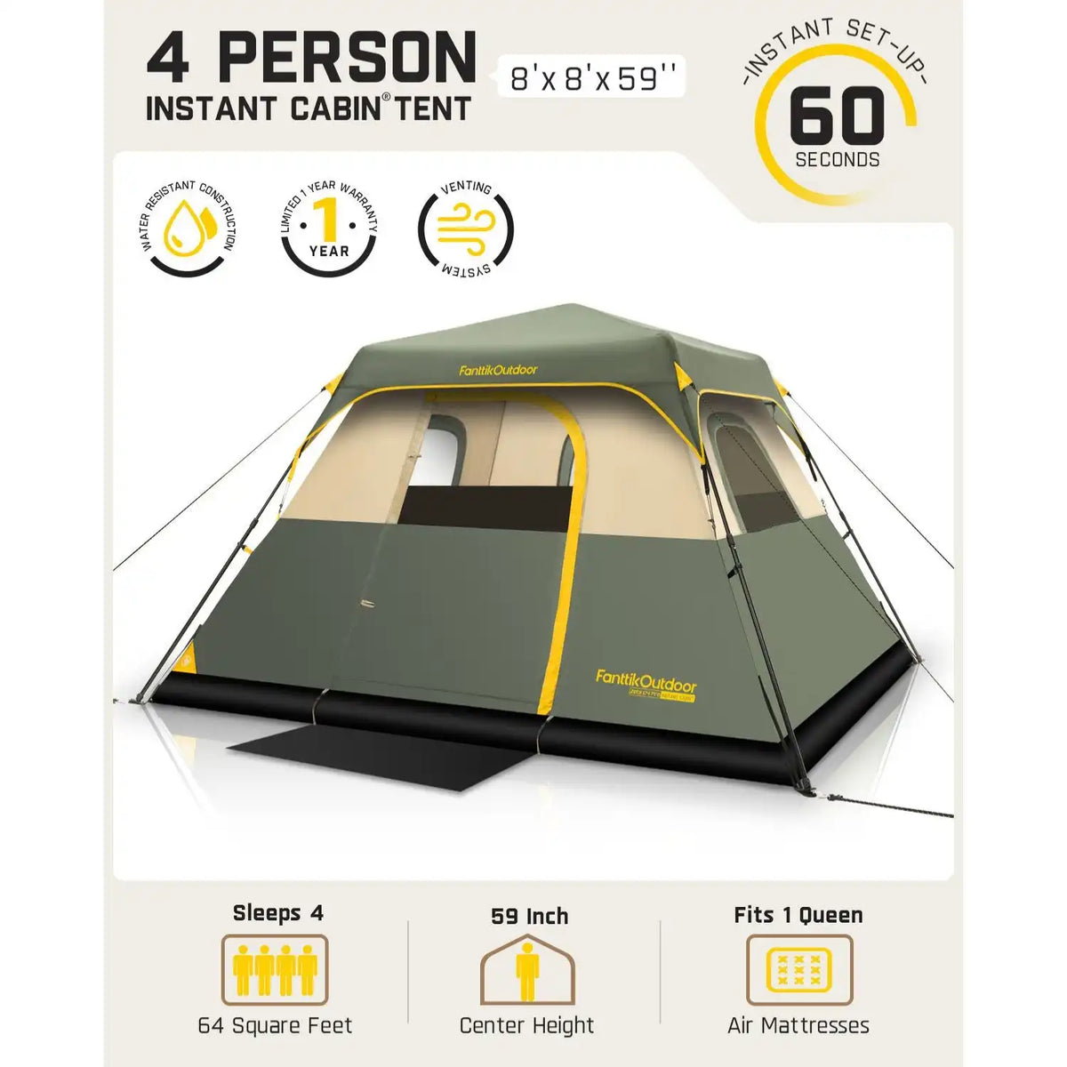 FanttikOutdoor Zeta C4 Pro Camping Tent