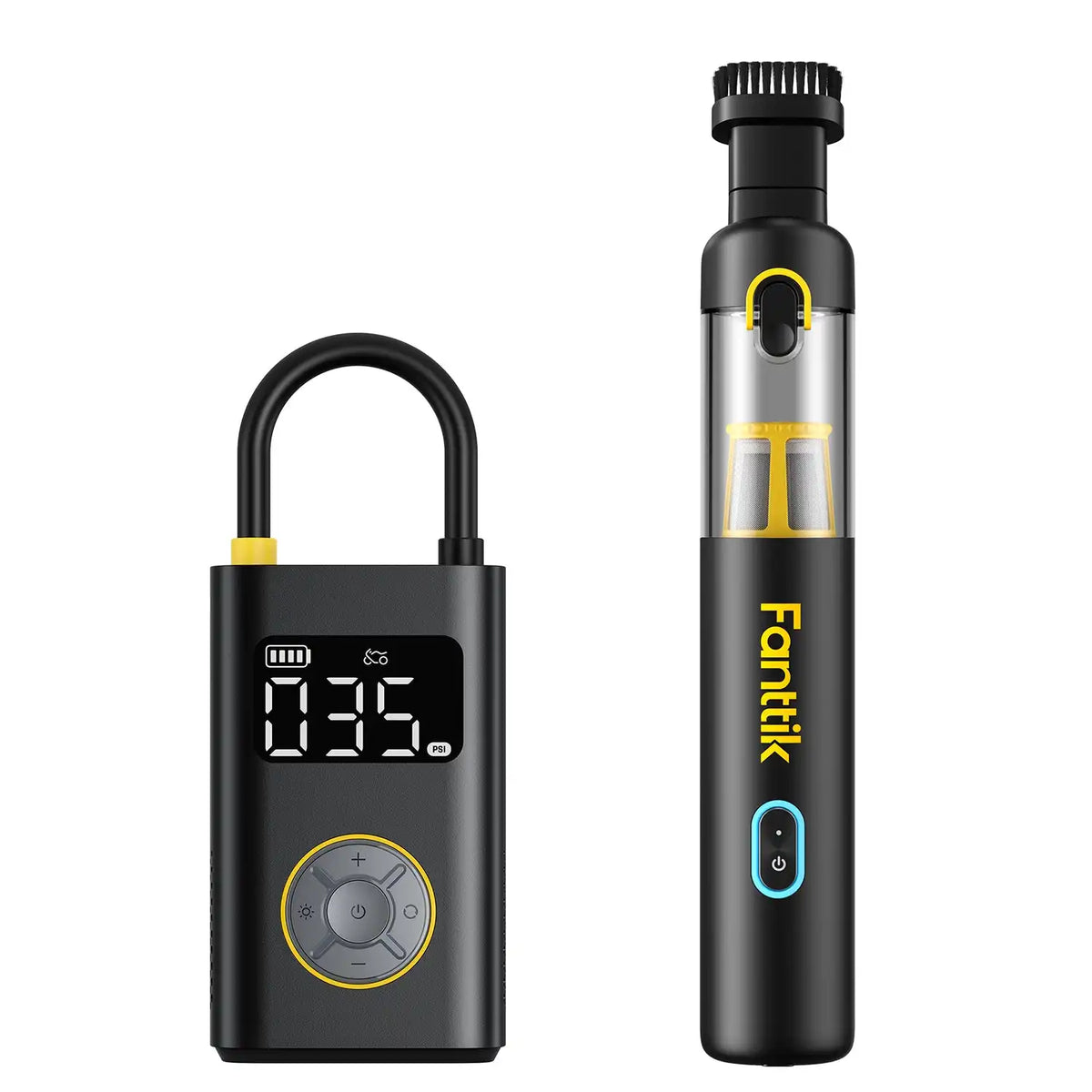 Fanttik X9 Pro Tire Inflator and Slim V8 APEX Car Vacuum